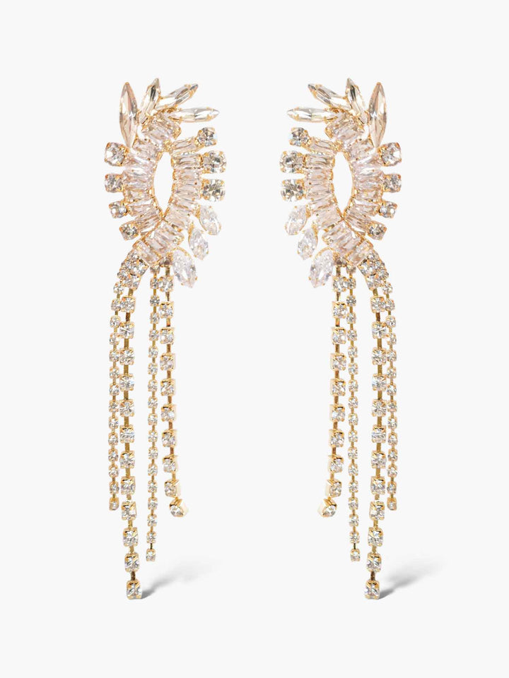 Angelica Cascading Crystal Earrings