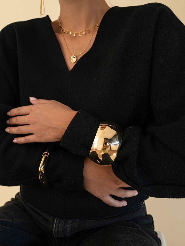 Aurelia Bold Gold Cuff Bracelet