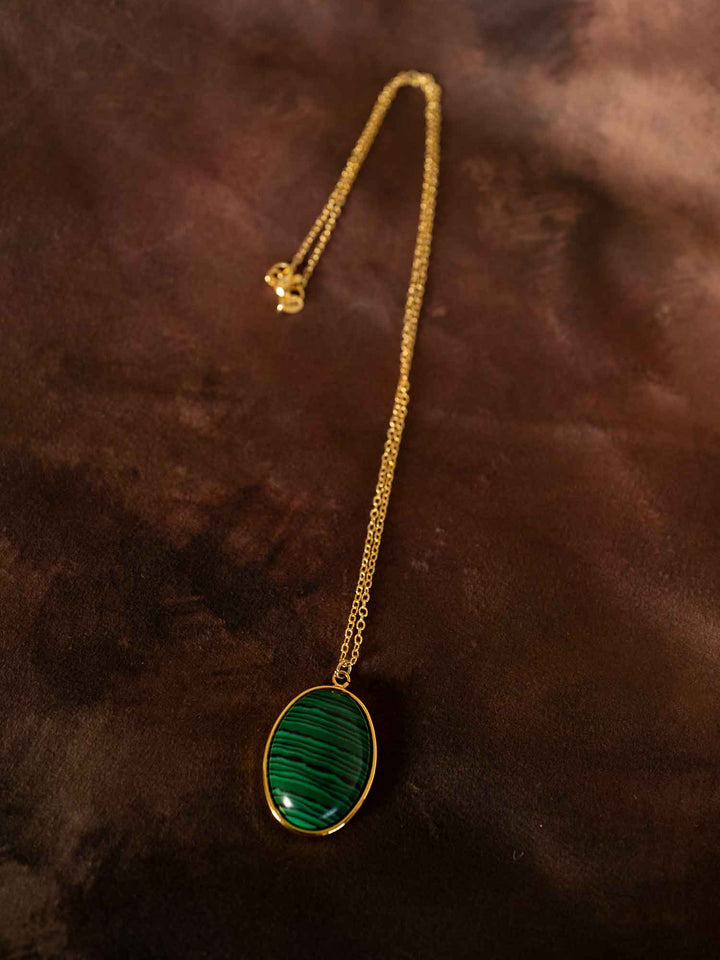 Blyssa Necklace Malachite