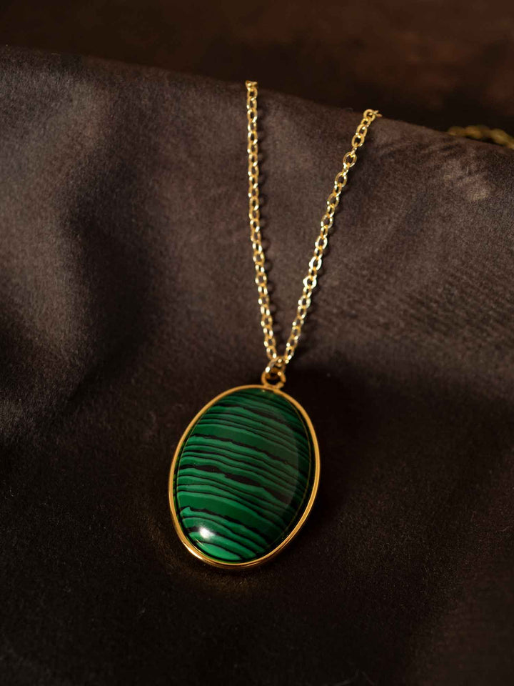 Blyssa Necklace Malachite