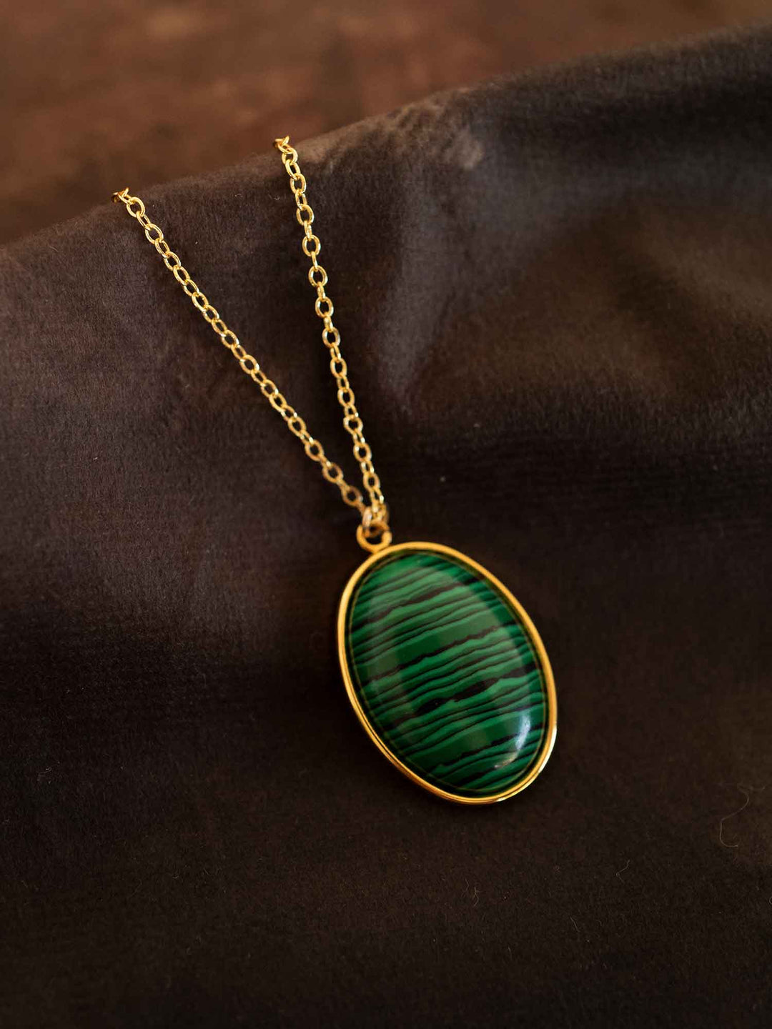 Blyssa Necklace Malachite