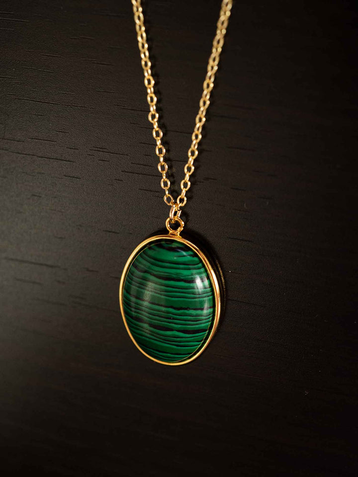 Blyssa Necklace Malachite