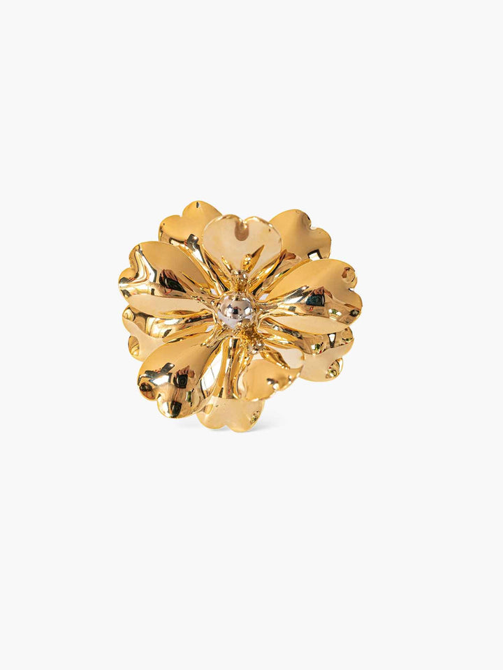 Calliope Gold Flower Statement Cuff