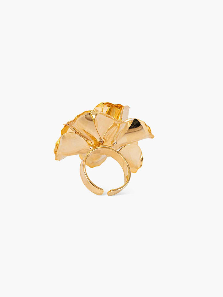 Calliope Gold Flower Statement Ring