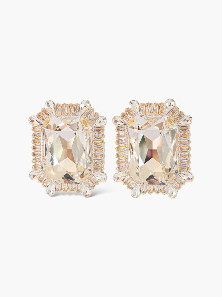 Callista Gold Crystal Earrings