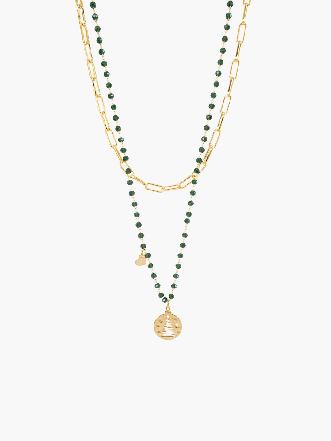 Clarissa Double-Layer Christmas Necklace