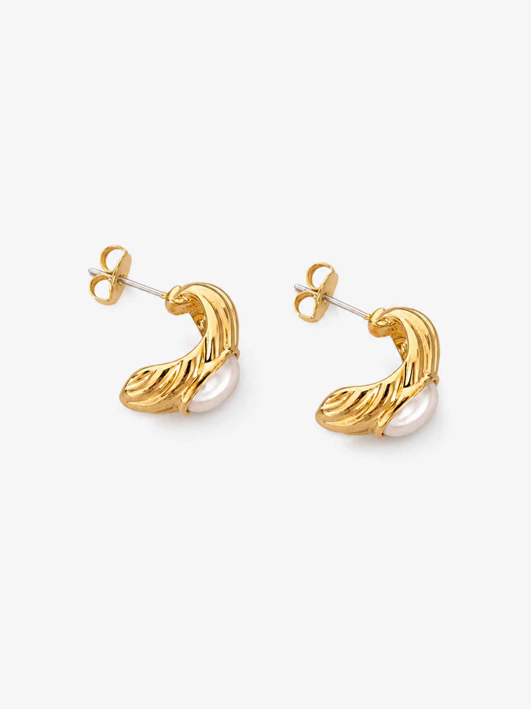 Dawn Pearl Gold Earrings