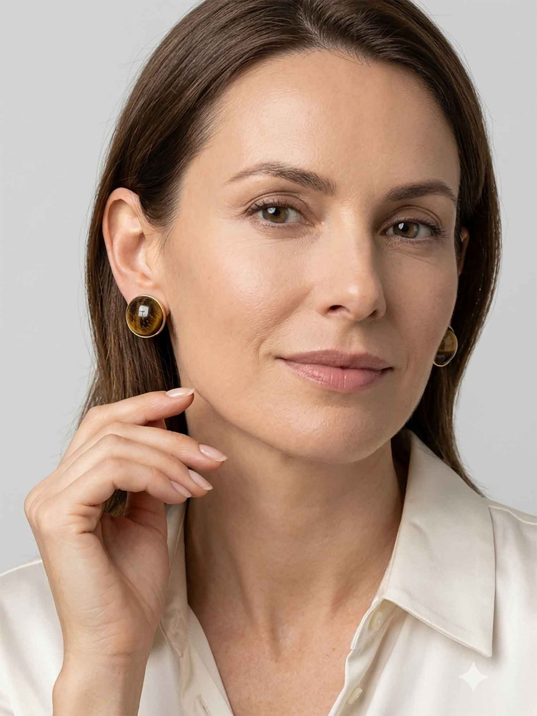 Pendientes Siona Ojo de tigre 