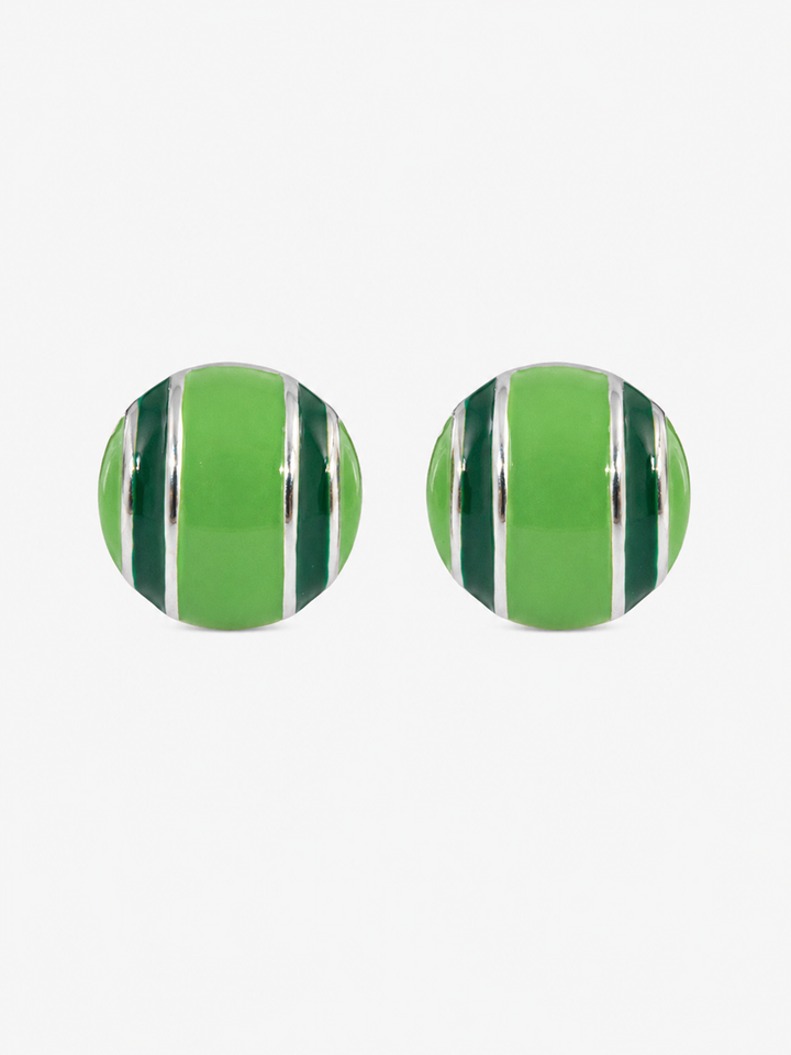 Green Intuition Round Earrings