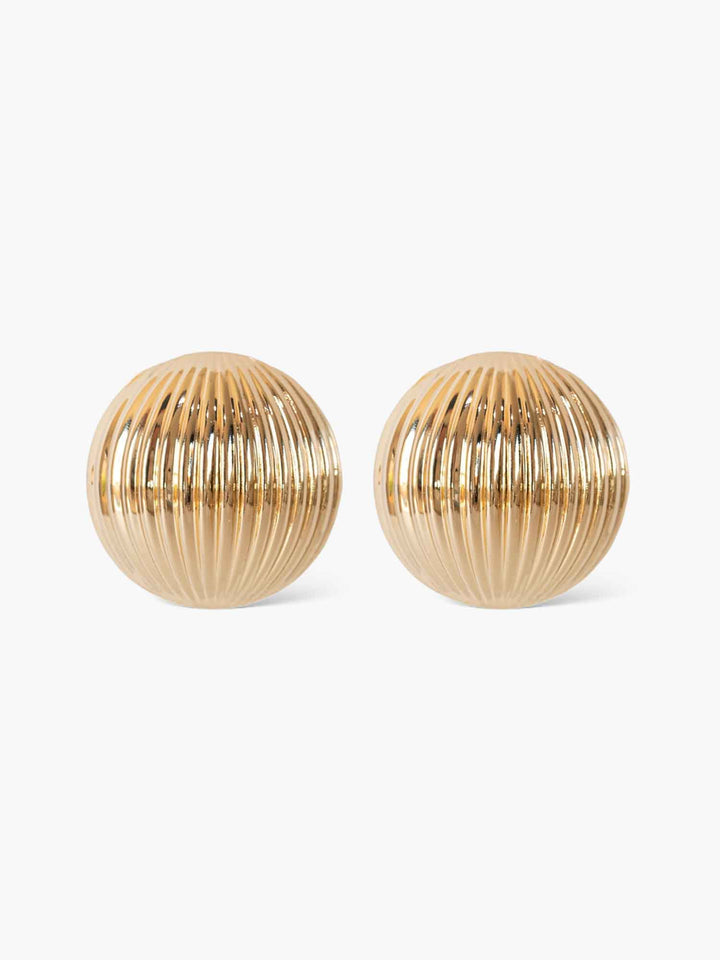 Helios Gold Dome Earrings