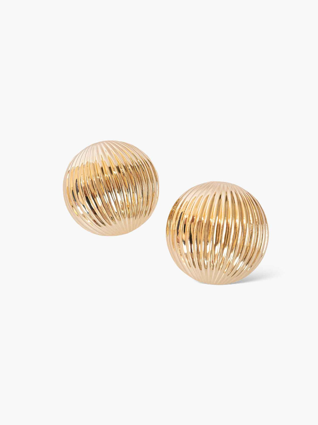 Helios Gold Dome Earrings