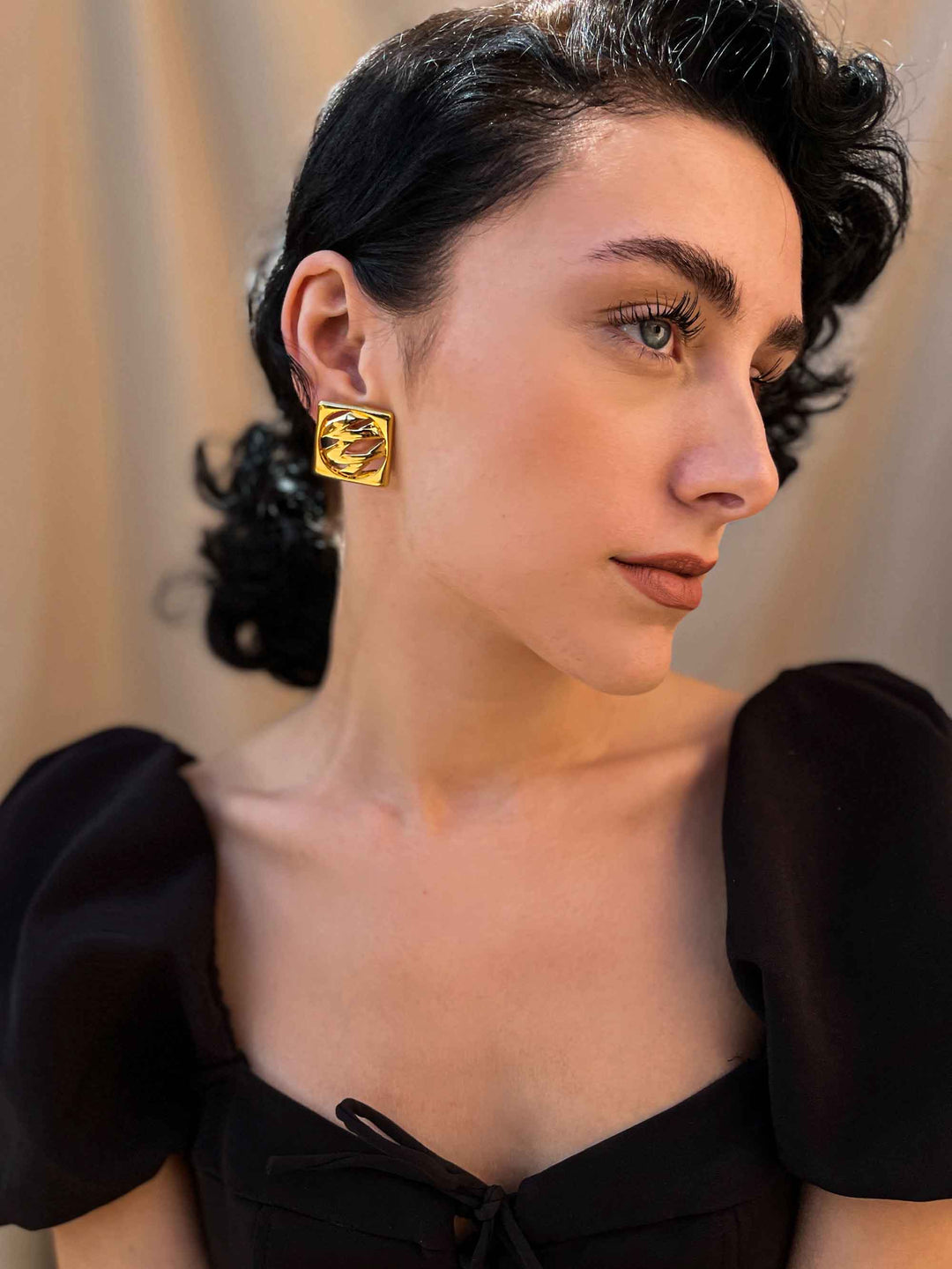 Geometry Space-Time Earrings