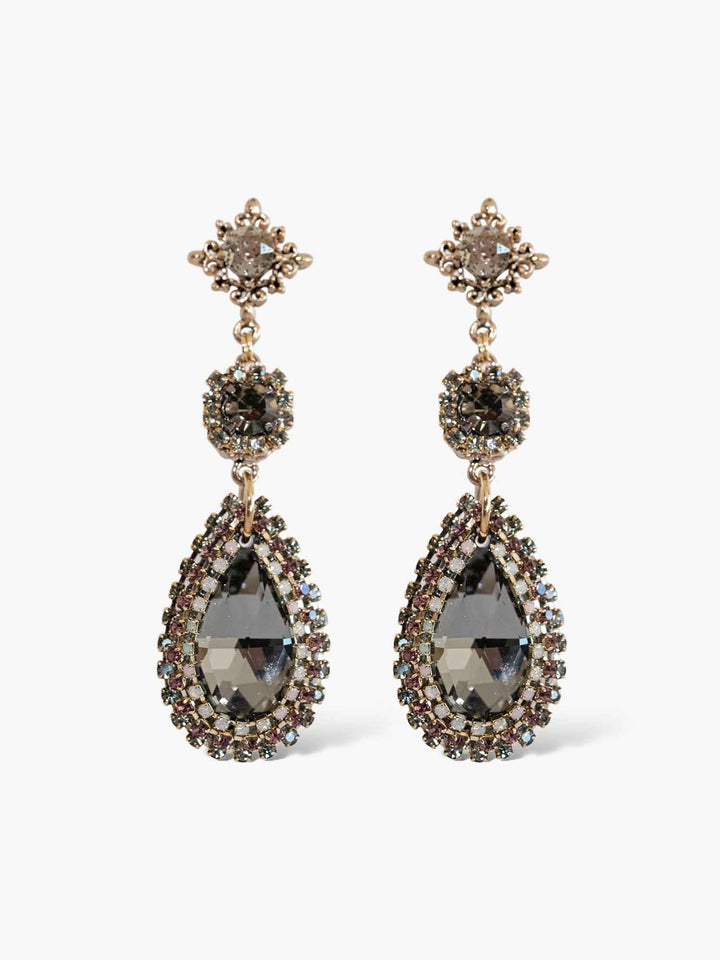 Justine Crystal Teardrop Earrings