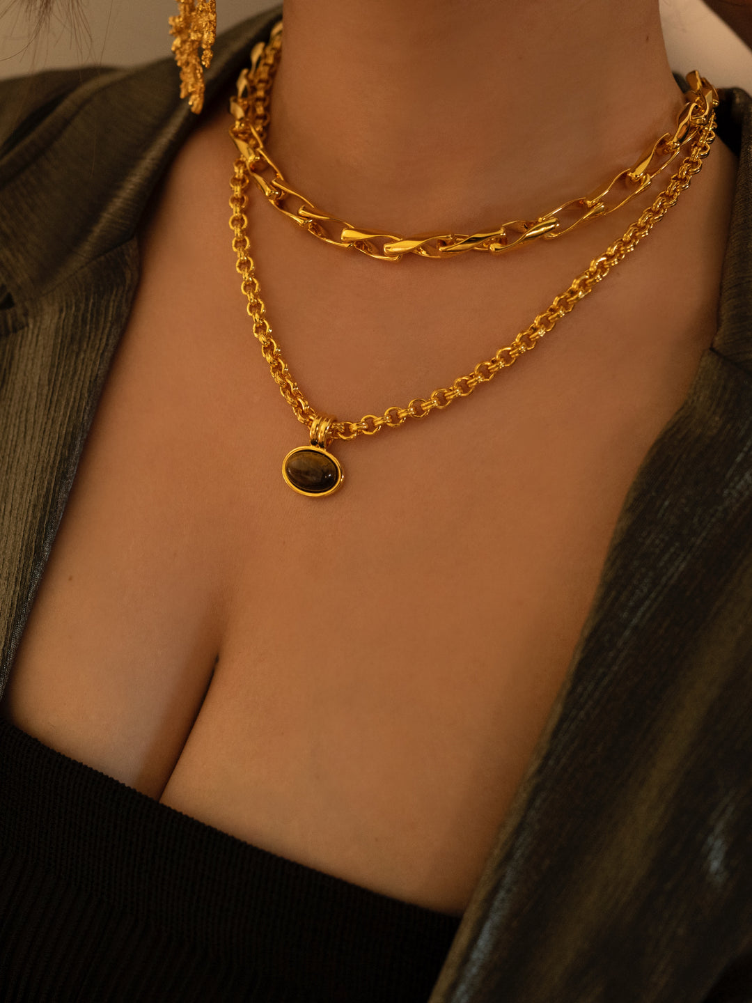 Collar Loop Non Stop Oro