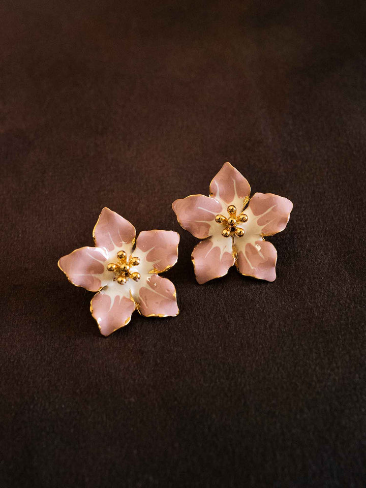 Hibiscus Flower Earrings