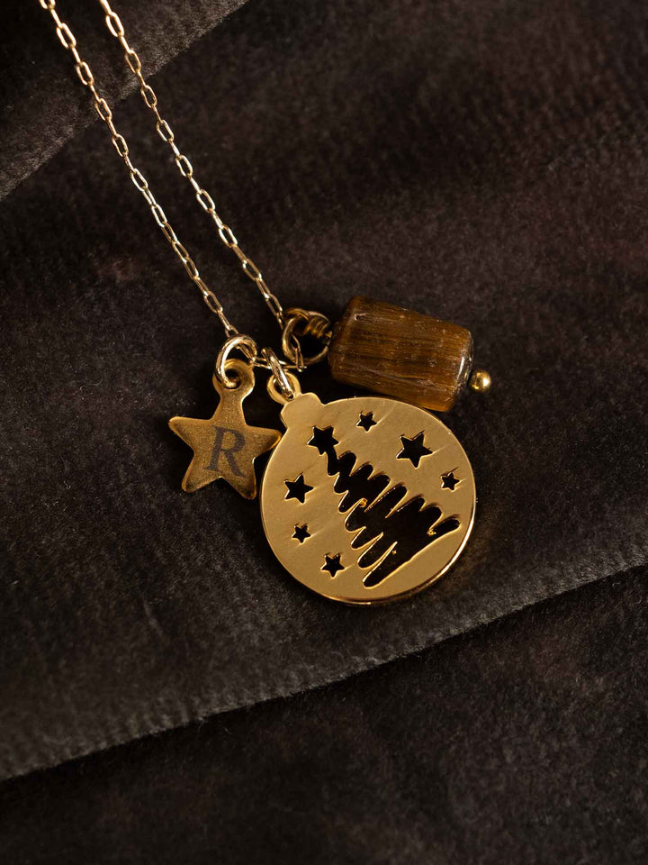Personalization Christmas tree Necklace