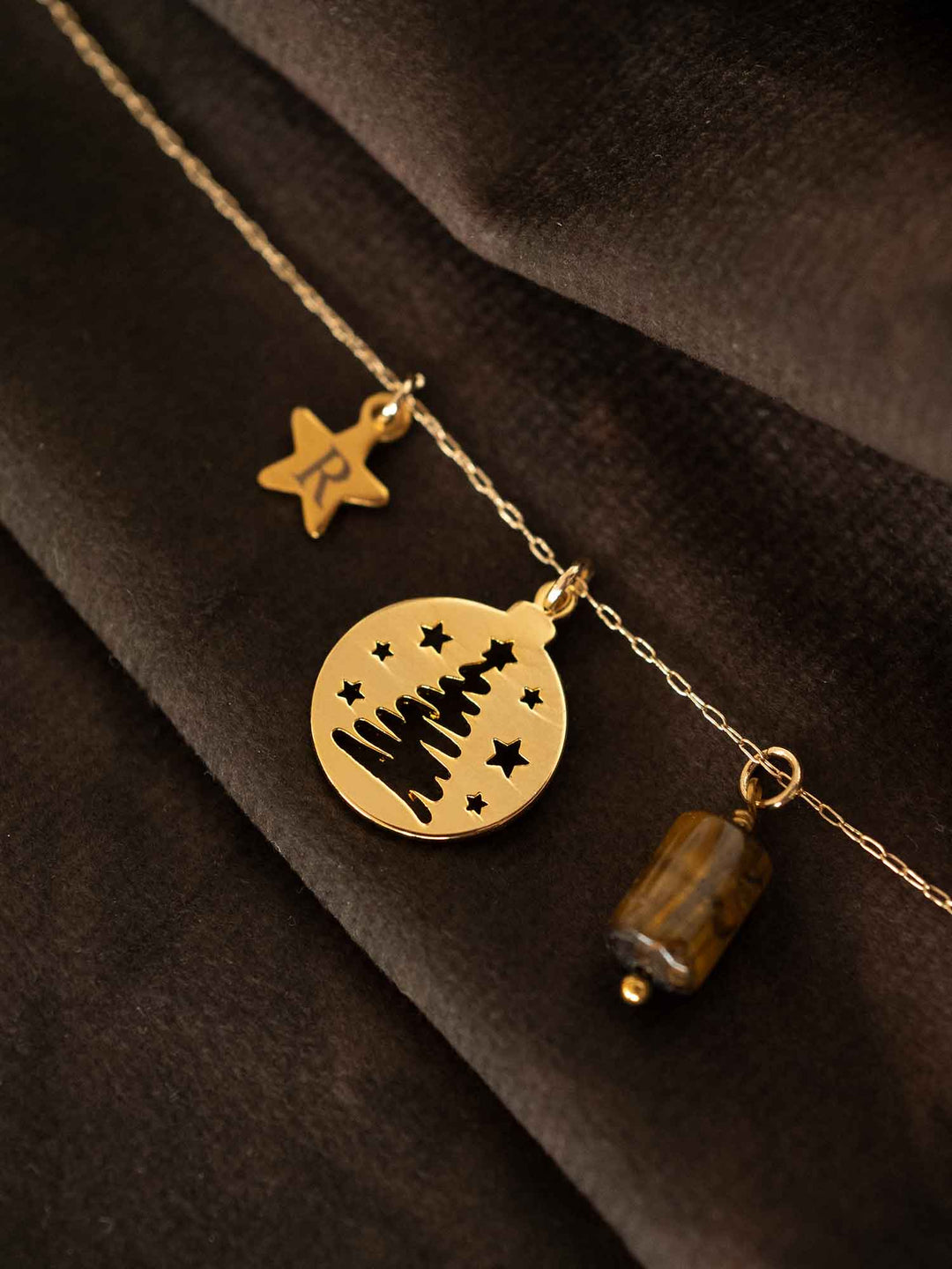 Personalization Christmas tree Necklace