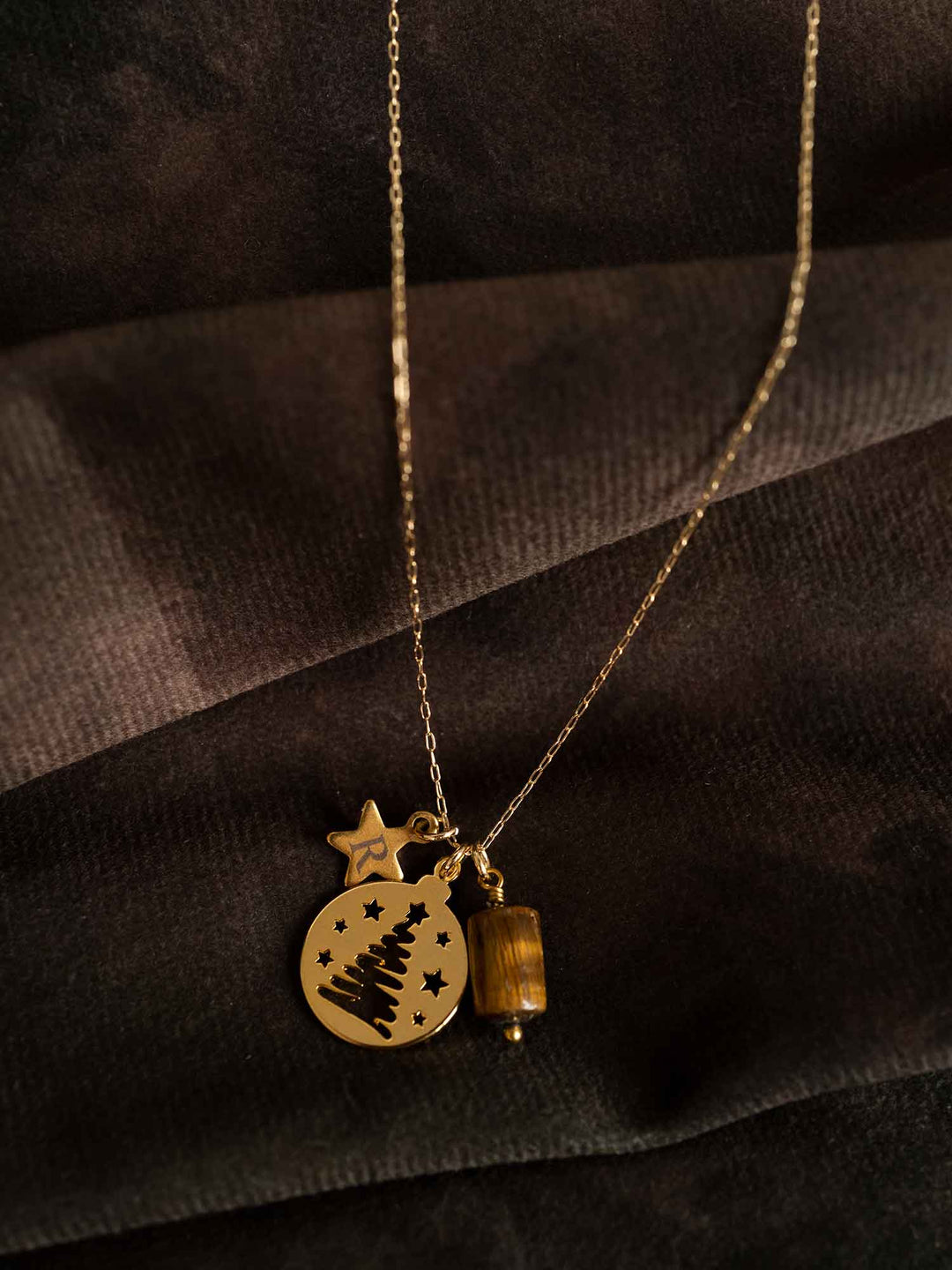 Personalization Christmas tree Necklace