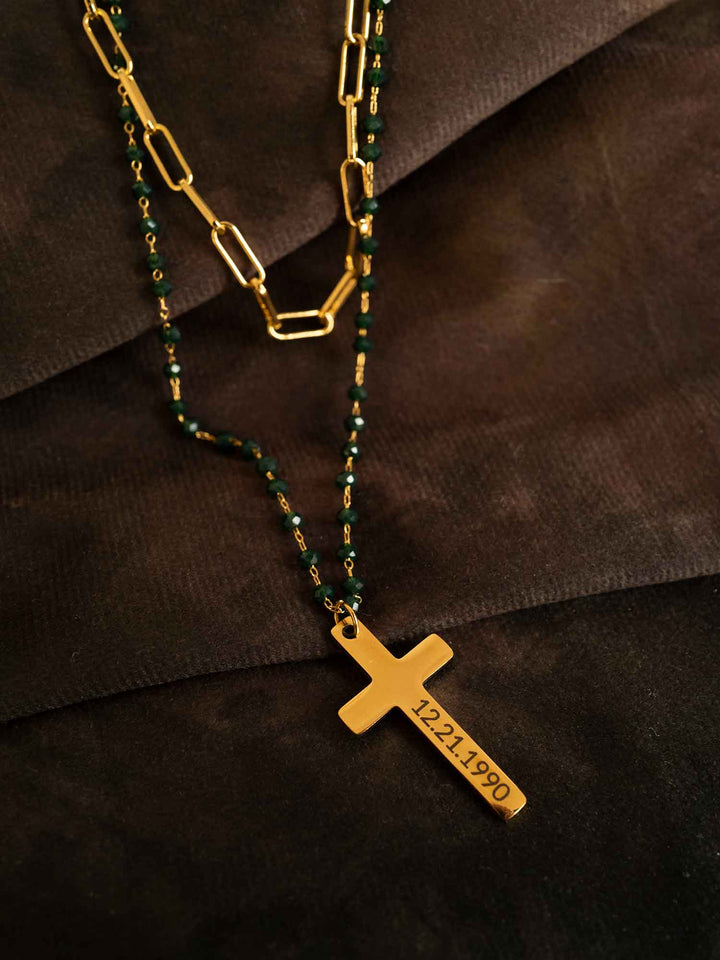 Personalization Jerusha Cross Necklace