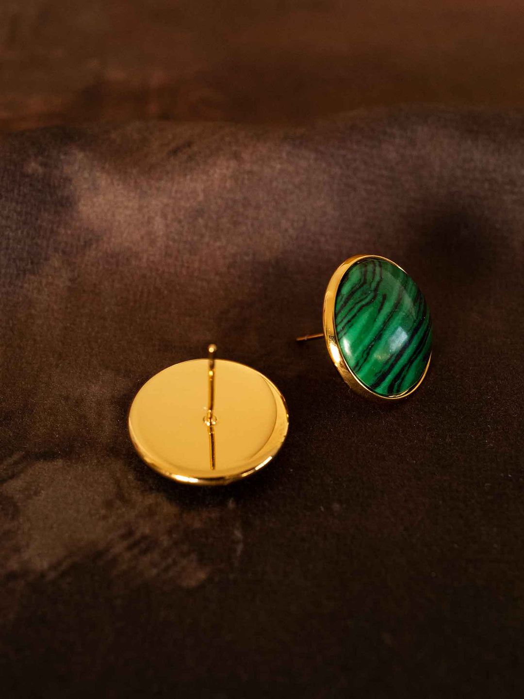 Siona Earrings Malachite