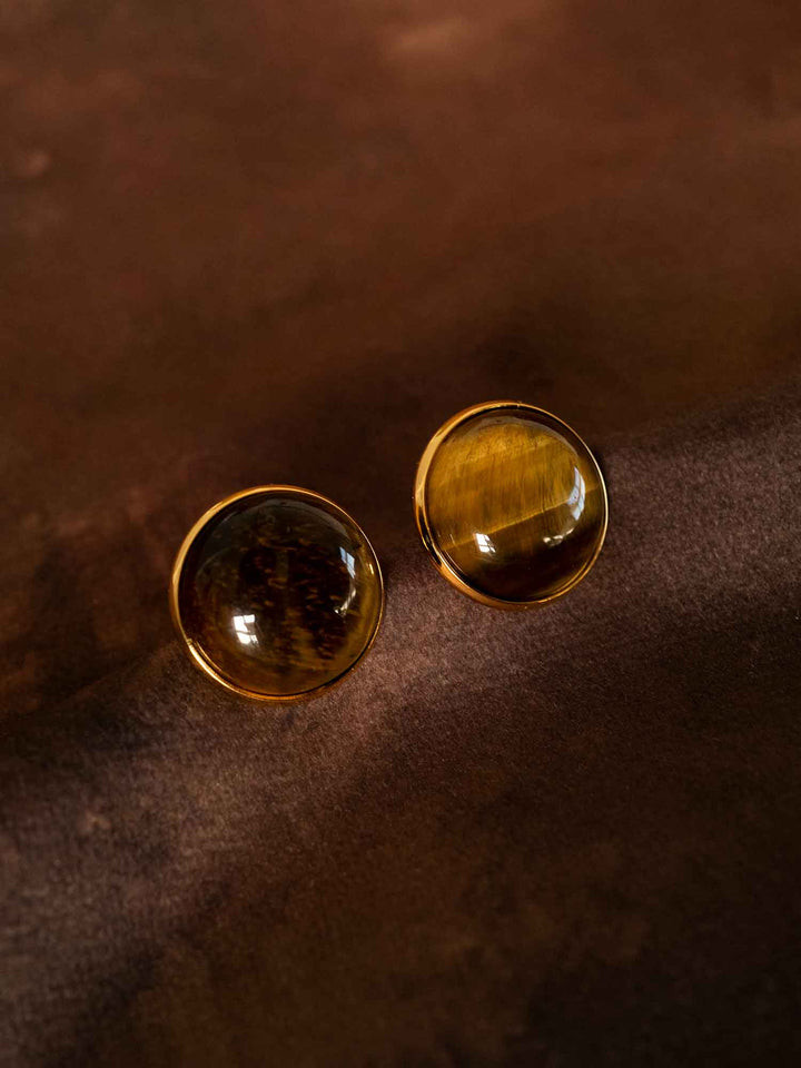 Siona Earrings Tiger’s eye