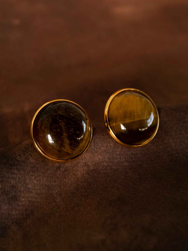 Siona Earrings Tiger’s eye