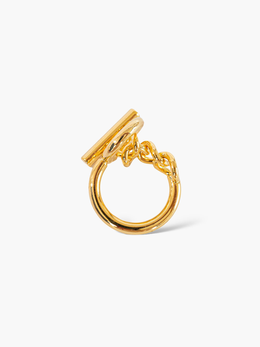 Anillo Diseño de cierre minimalista Oro personalizado