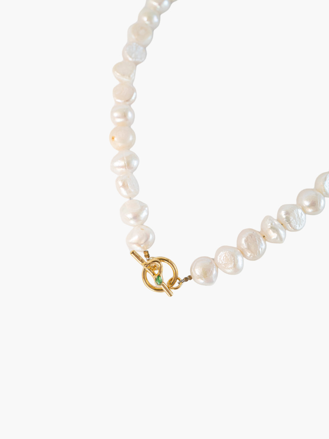 Pearl and Natural Stone Choker Necklace