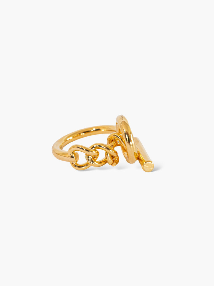 Anillo Diseño de cierre minimalista Oro personalizado