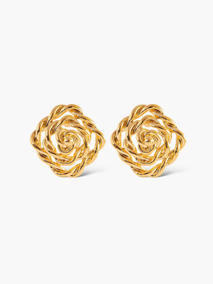 Unforgettable Twist Gold Earrings