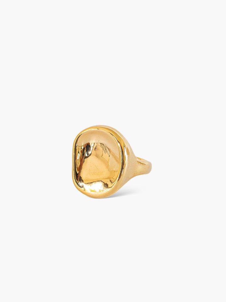 Anillo Oro Diseño cóncavo