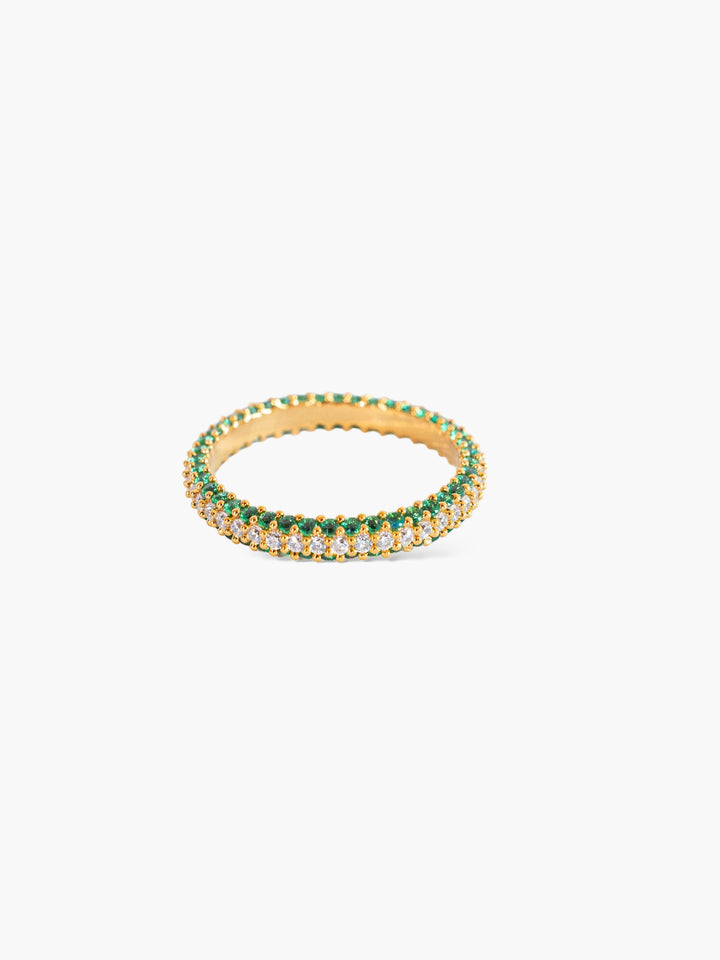 Bicolor Zirconia 1mm Ring