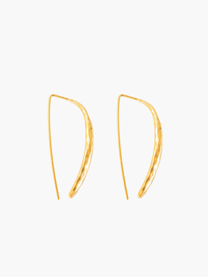 Minimalist Line Gold Earrings