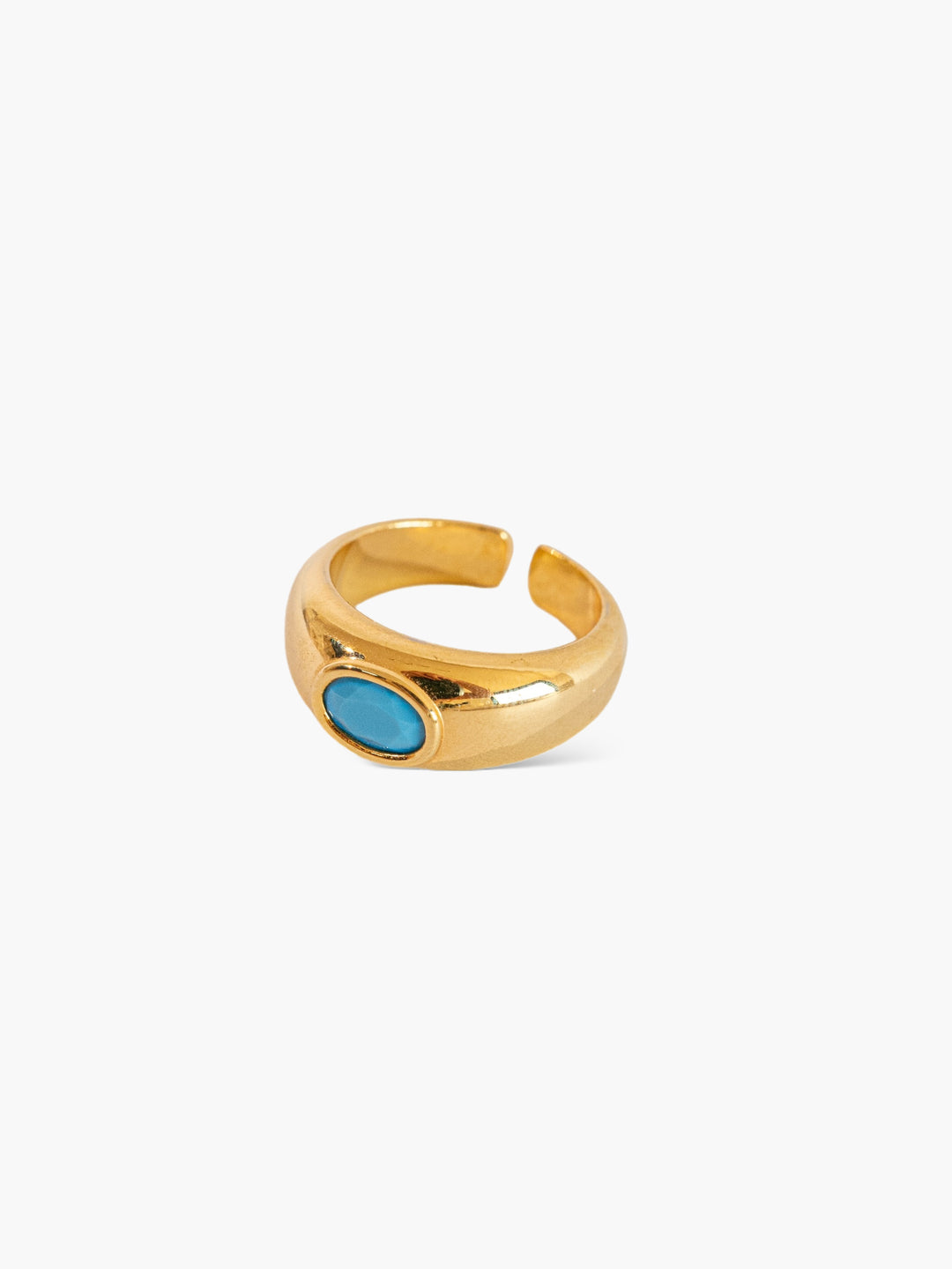 Anillo Turquesa Simple Wisdom Oro