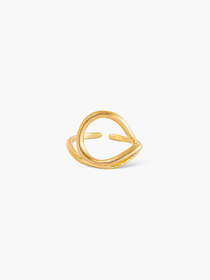 Anillo línea simple oro