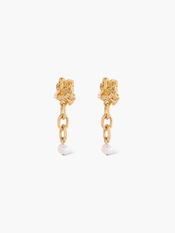 Creation Pearl Gold Earrings