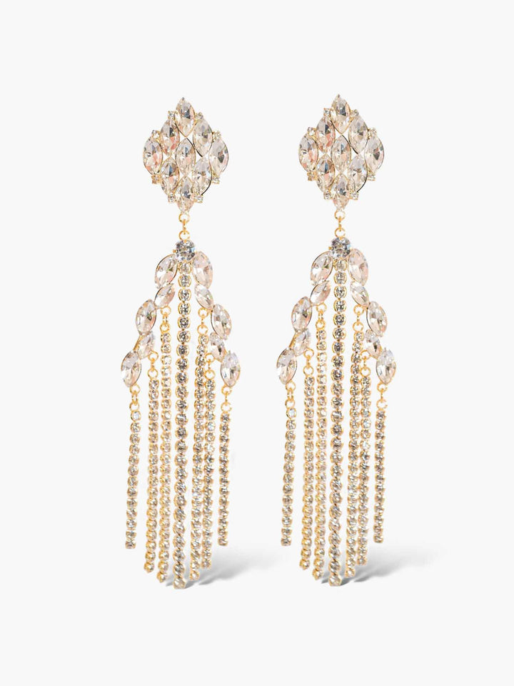 Rochel Crystal Cascade Earrings