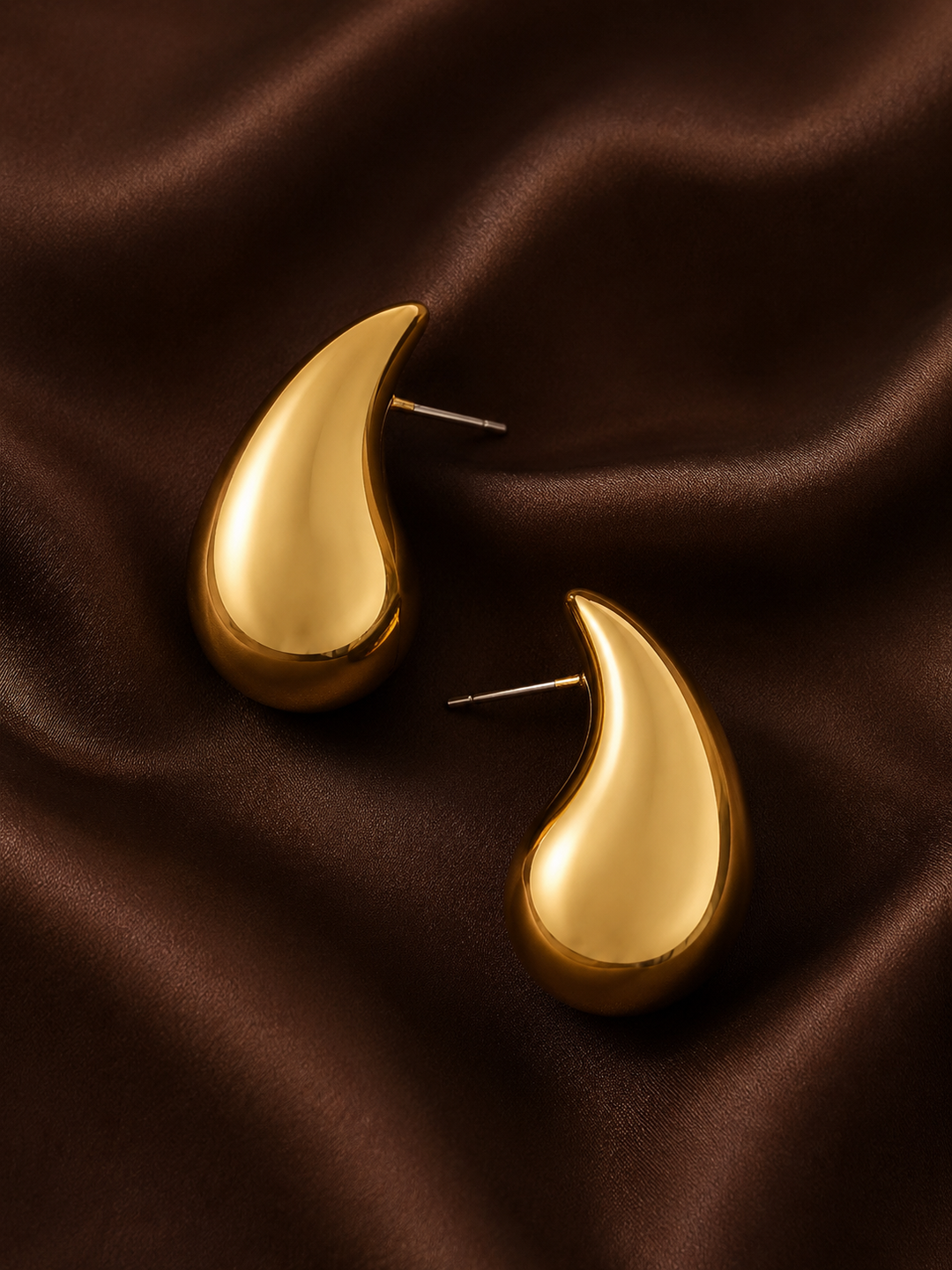 Pendientes de titanio grandes