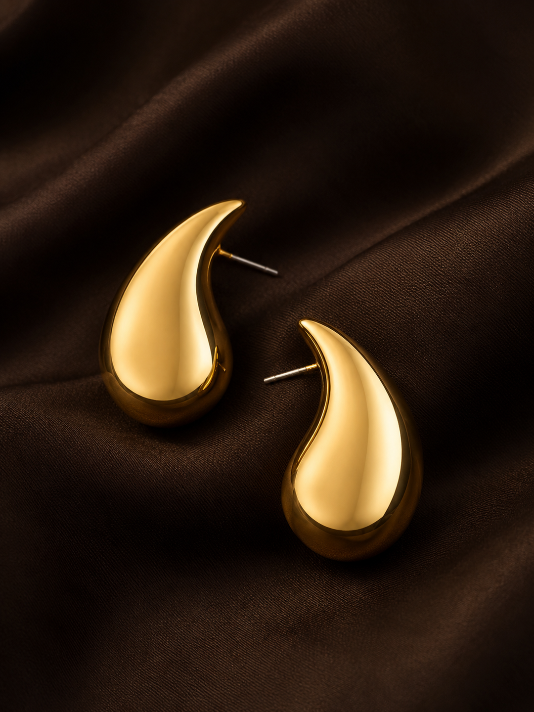 Pendientes de titanio grandes