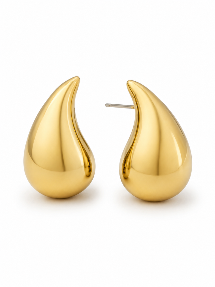 Pendientes de titanio grandes