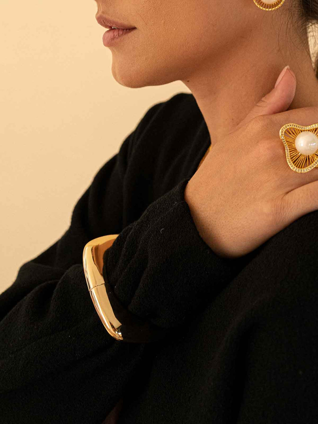 Umina Gold Cuff Bracelet