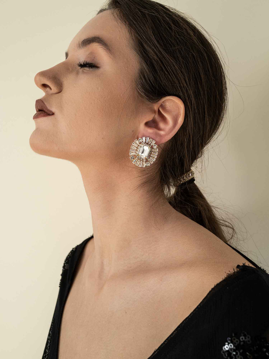 Vanessa Crystal Statement Earrings