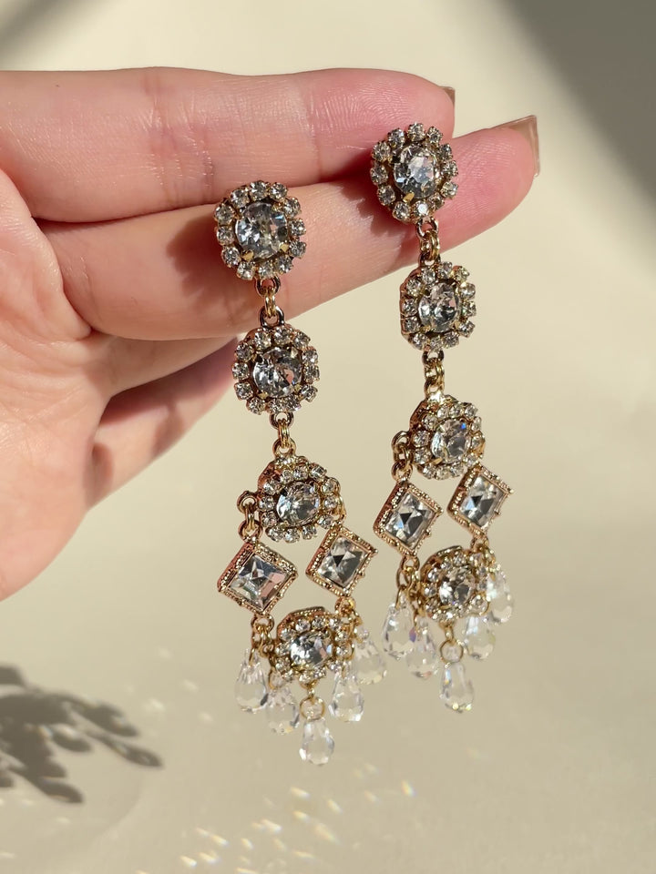 Ruxandra Crystal Drop Earrings