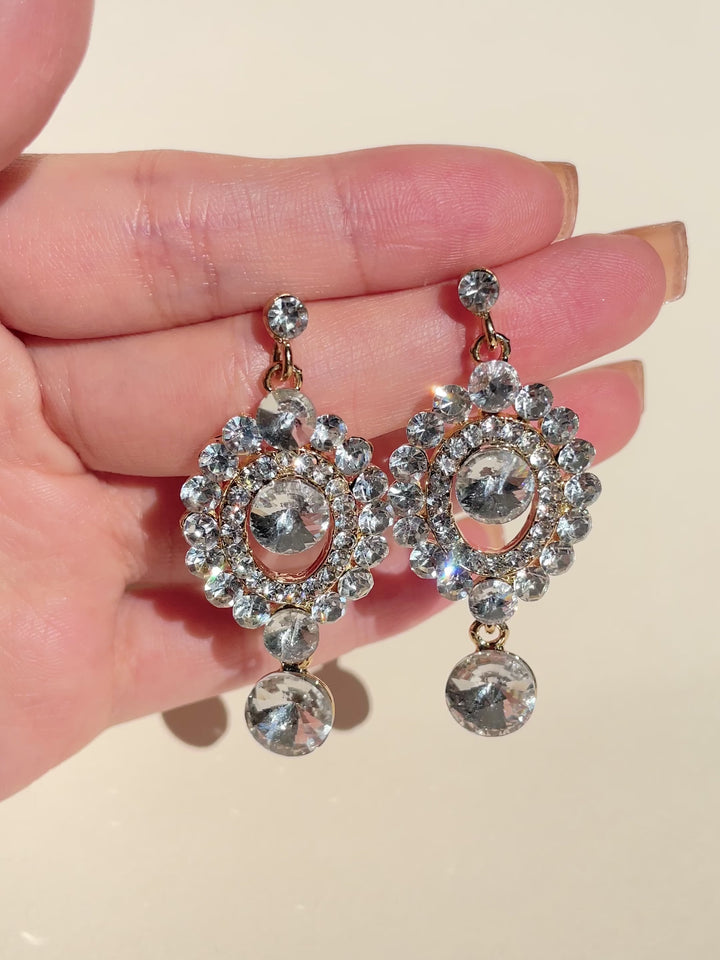 Cassandra Crystal Drop Earrings