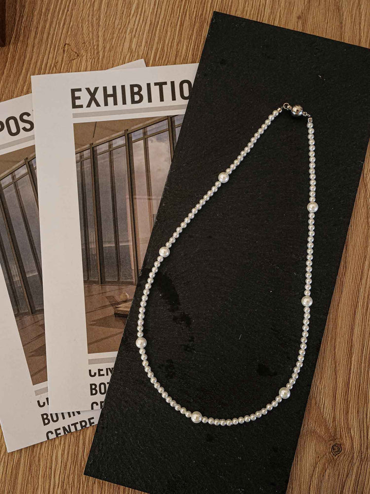 Magnetic Clasp Pearl Necklace